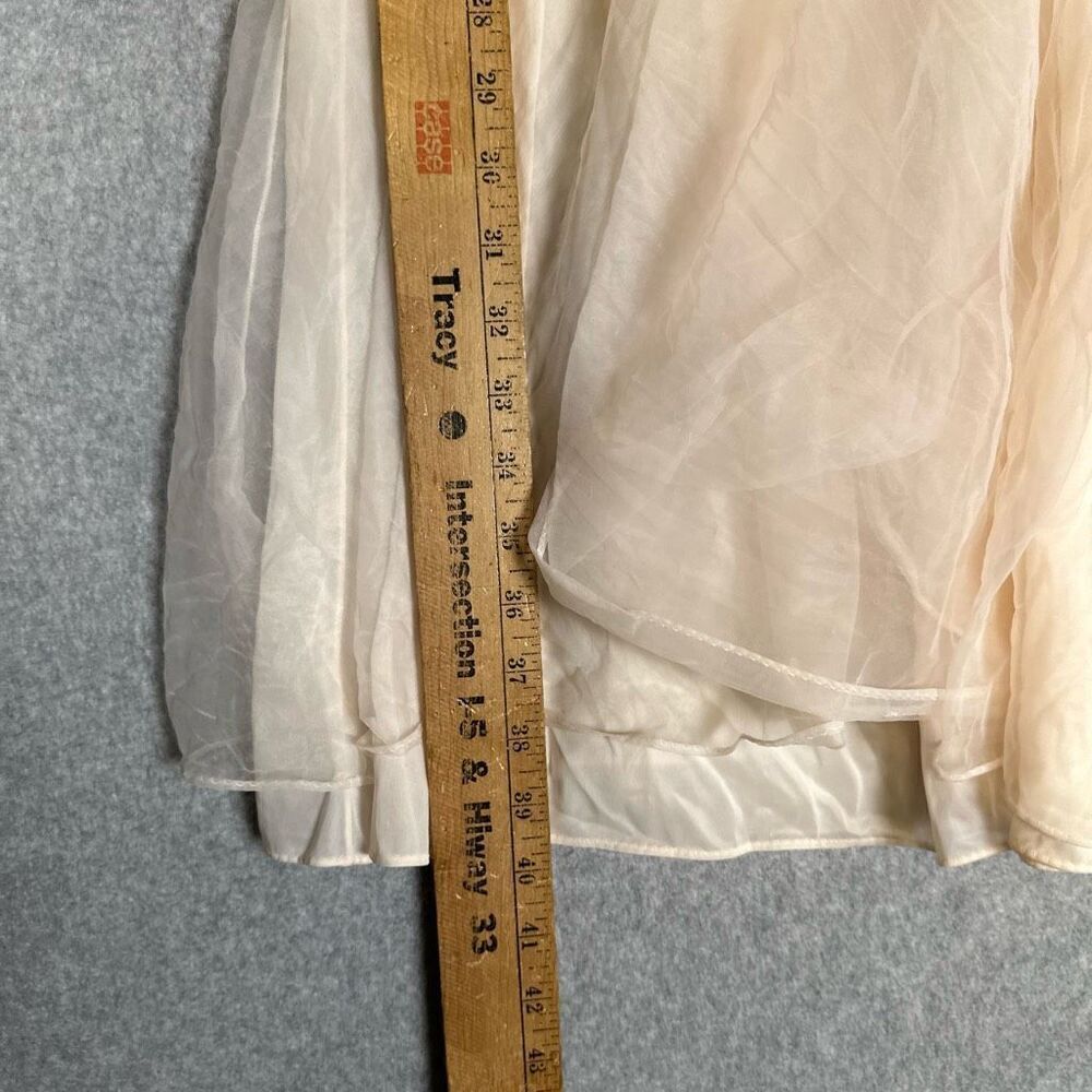 Vintage Vanity Fair Pink Slip Dress Cottagecore Size 36 Sheer Nylon Tricot - Picture 6 of 11